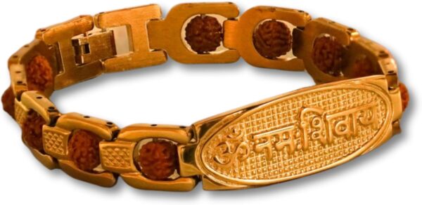 Om Namah Shivaya Grid Rudraksha Bracelet image