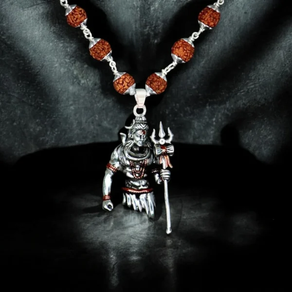 Silver Plated Elegant Rudraksha Mala - Image 3