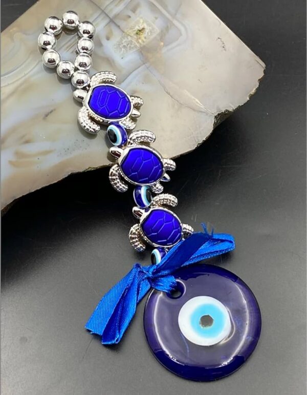 Nazar Rakshak Hanging Charm with Evil Eye and Pyrite stone - Image 2